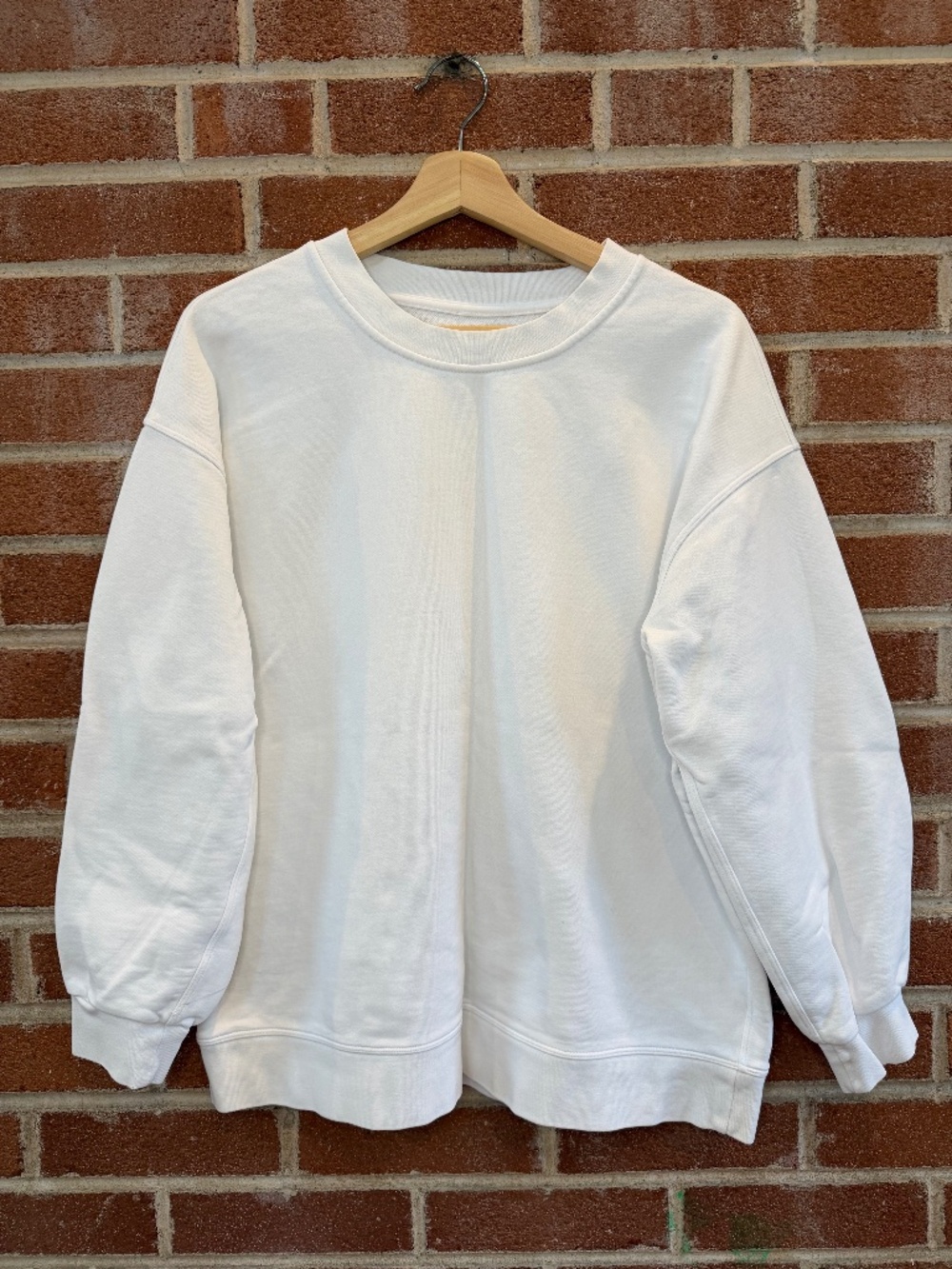 Lululemon White Oversized Crewneck Sweatshirt Pullover Lounge Top